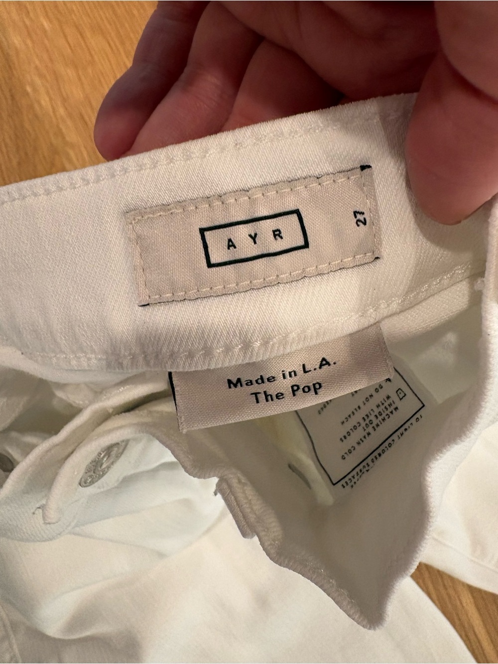 AYR The Pop White Jeans - Picture 8 of 10